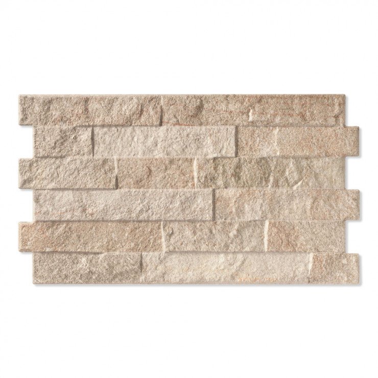 Vægflise Ribera Beige Mat-Relief 31x56 cm-0